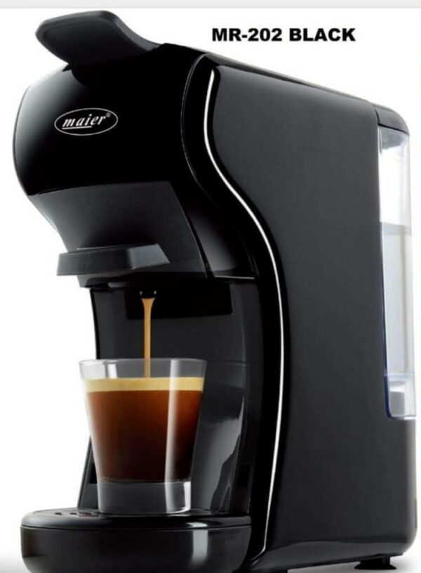 نسپرسو مایرسه کاره مدل 202دارای مخزن قهوه پودری در سهرنگ قرمز مشکی سفید